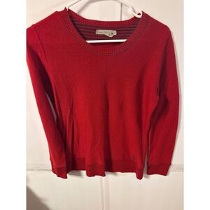 Smartwool Red Merino Wool Crew Neck Long Sleeve Sweater Mens ‎ M 18-138